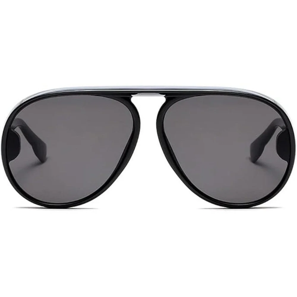 Men Sunglasses Oversized Round Frame Fashion Shade‎ Style UV400 Lentes Humbres
